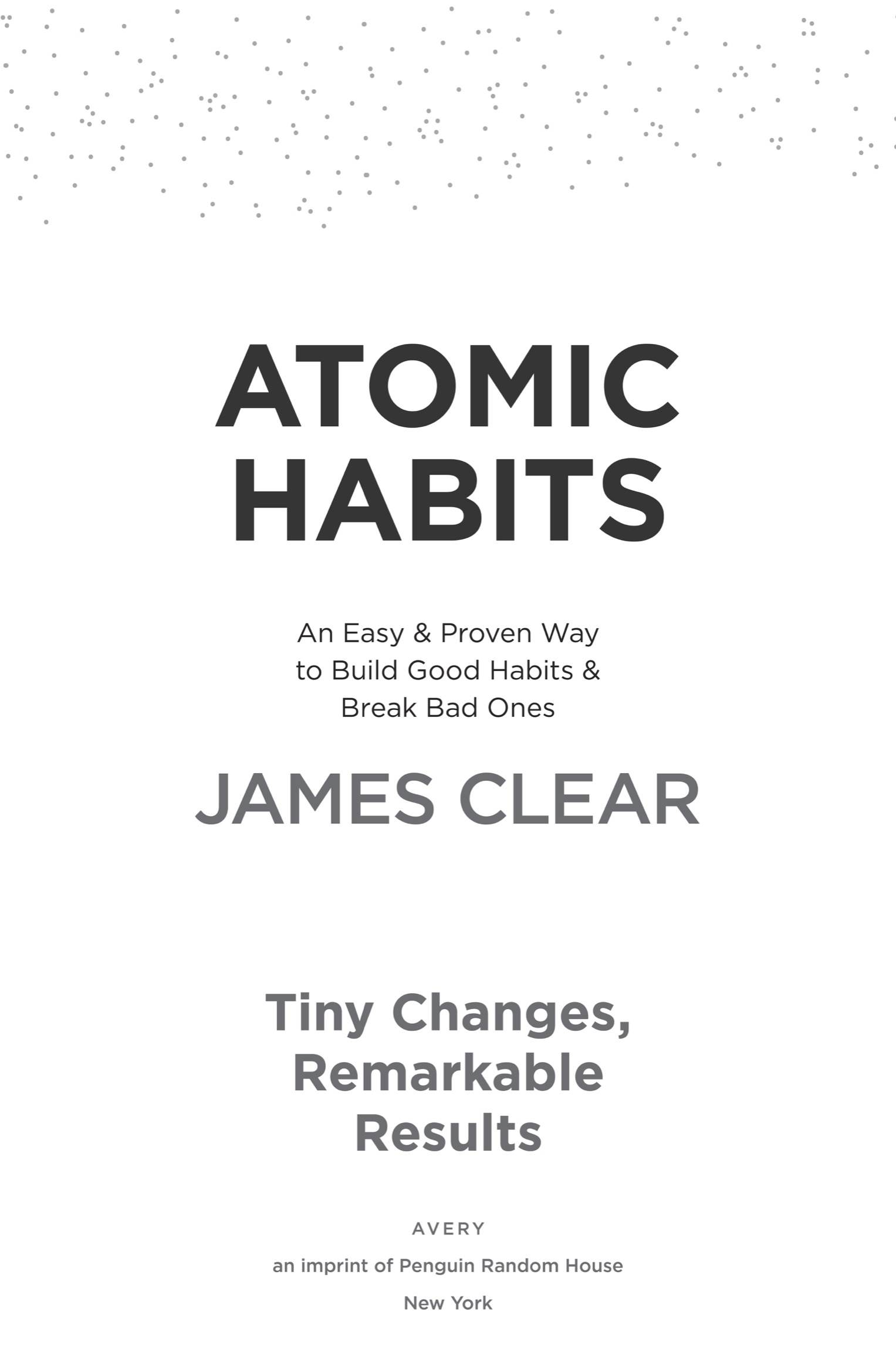Cover of Atomic Habits
