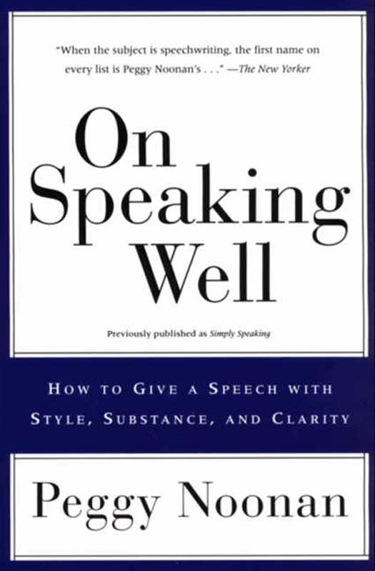 Cover of On speaking well