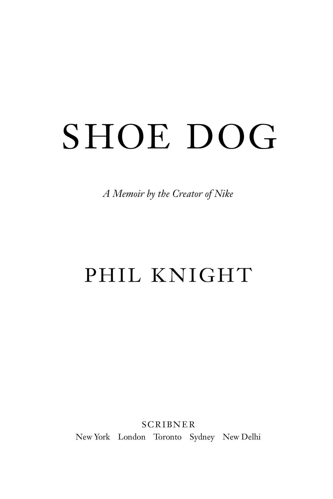 Cover of Shoe Dog