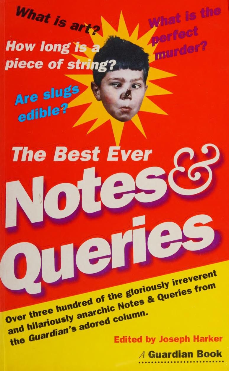 Cover of The Best Ever Notes and Queries