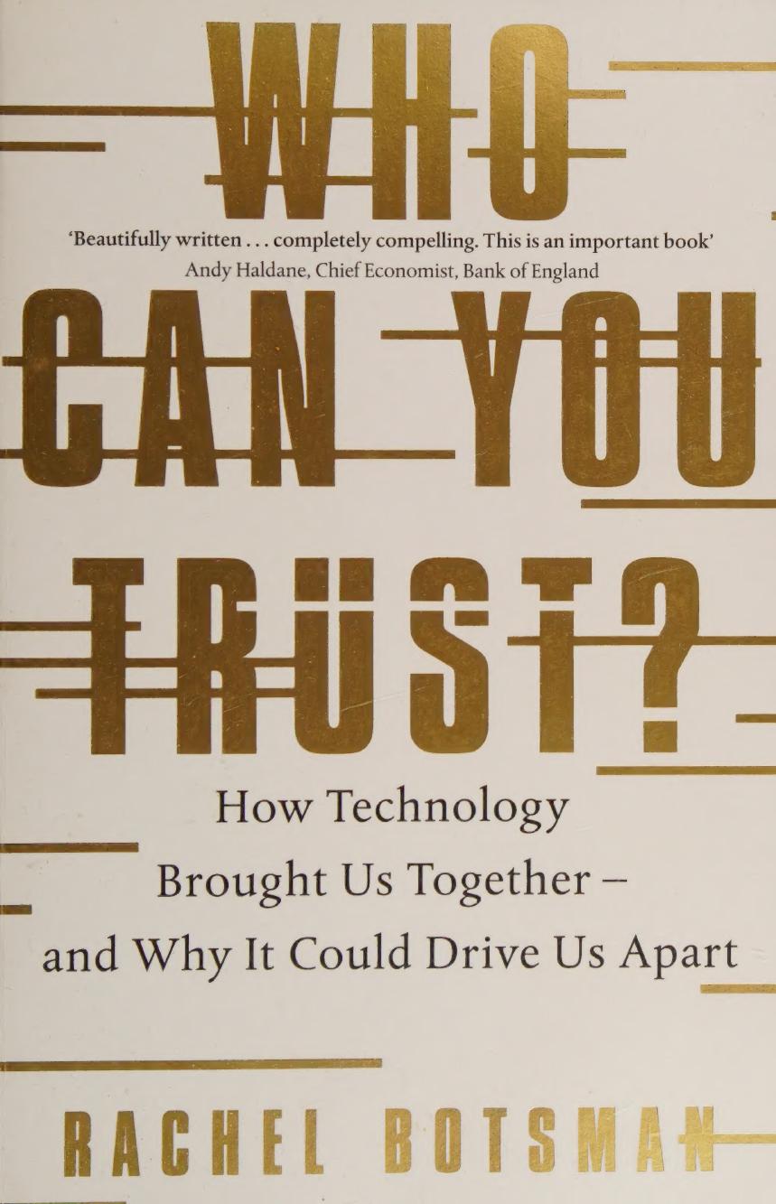 Cover of Who Can You Trust?