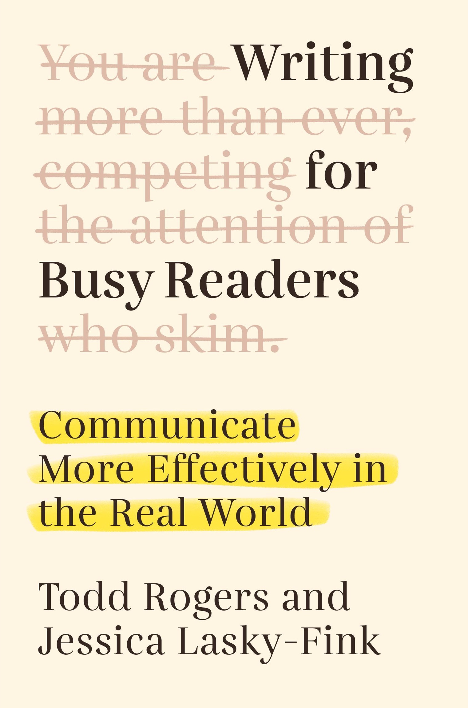 Cover of Writing for Busy Readers