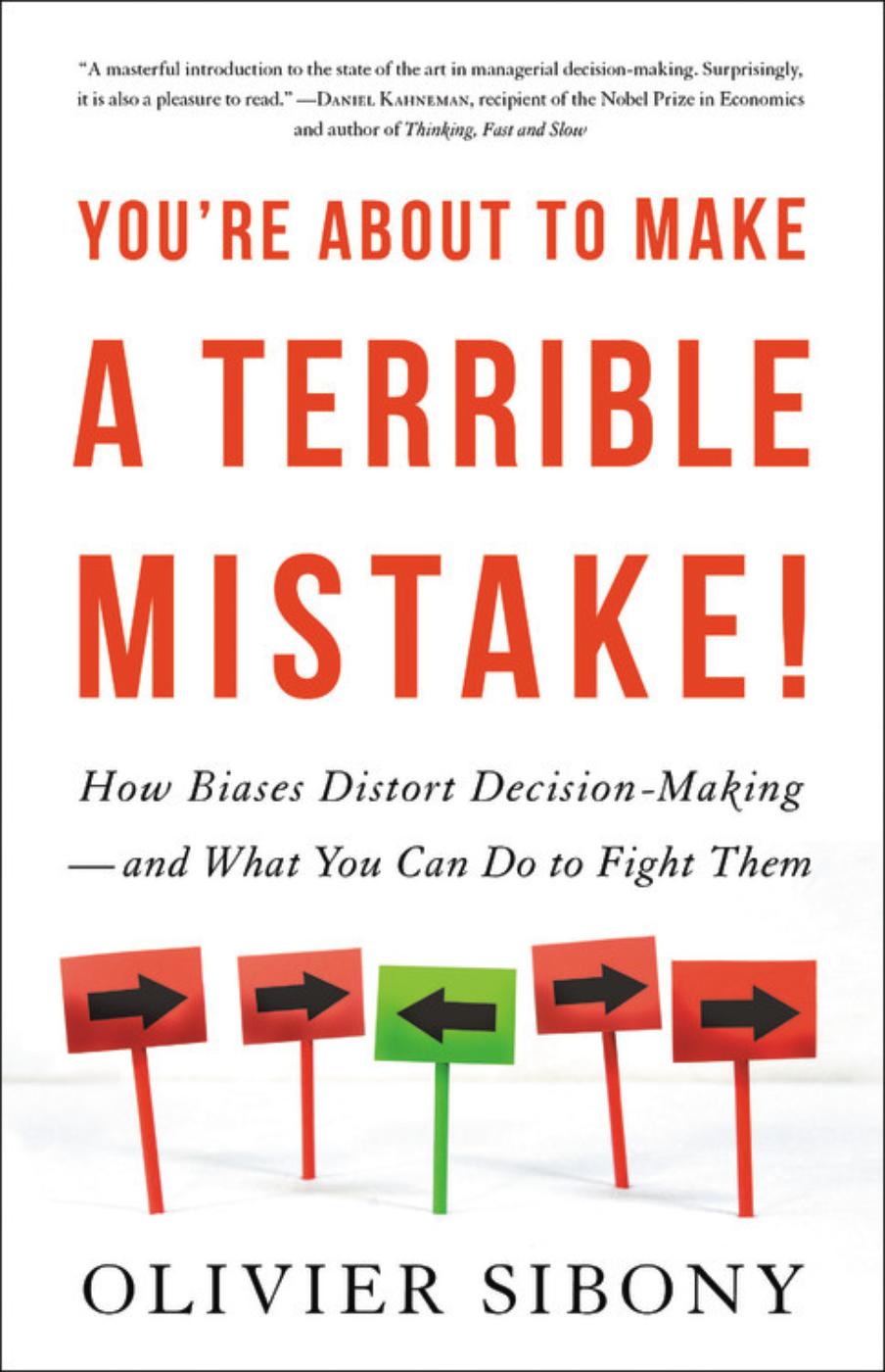 Cover of You're About to Make a Terrible Mistake!